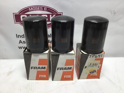 #ad Fram P1119 Fuel Filter Cross Reference Napa 3351 TP641 lot of 3 $21.95