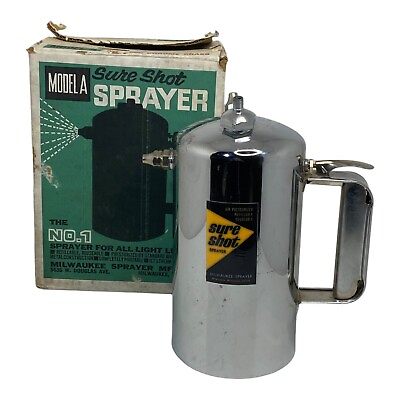 #ad 🐞 SURE SHOT MODEL A 32 oz. Steel Canister Sprayer by Milwaukee IN BOX EUC FL $49.99