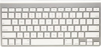 #ad Apple A1314 Apple Wireless No Keypad Computer Keyboard Silver Good $44.99