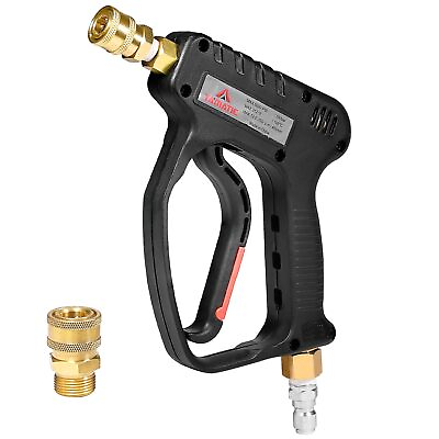 #ad Short Pressure Washer Gun with Swivel 5000 PSI Power Washer Wand Stubby Trig $61.73