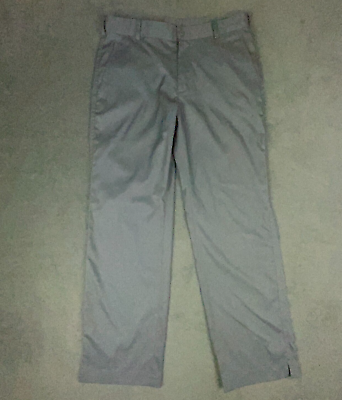 Nike Golf Pants Mens 32x30 Gray Dri Fit Flat Straight Casual Outdoor #ad $17.99
