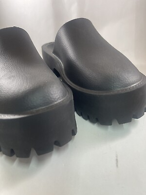 #ad Jeffrey Campbell Bae Womens Size 9 Shoe Black Platform Mules $49.99