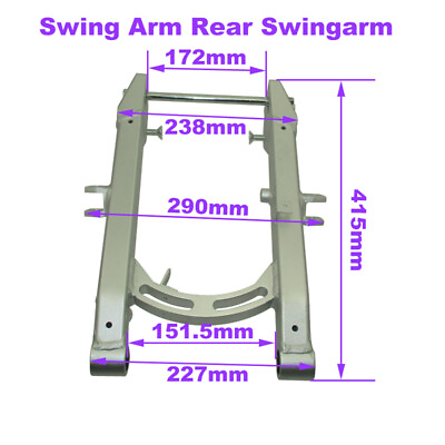 #ad Silver Aluminum Swing Arm Rear Swingarm For Honda C65 C70 C90 Passport Cub Parts $179.02