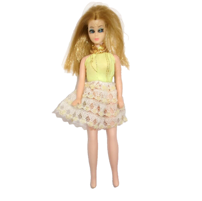 #ad Dawn Doll Clone? Rooted Lashes TNT Waist Clone Yellow Halter Dress Hong Kong $24.99