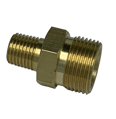 #ad Pressure Washer Fitting Connector Plug 22mm Male X 1 4 NPT Male W 14mm Inside $10.87
