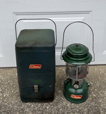 #ad Coleman 1971 Lantern with Metal Carrying Case $225.00
