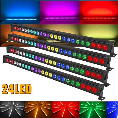 #ad 24LED RGBW Wall Washer Stage Light DMX512 KTV Party DJ Disco Bar Show Decor $295.99