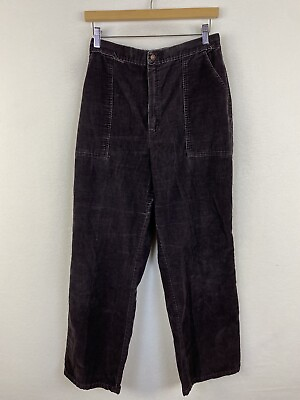 #ad Vintage 1970s Black Sears Corduroy Pants Size 16 $26.00