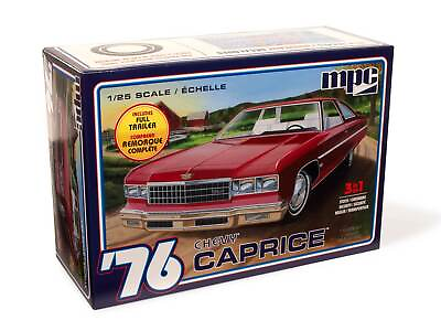 #ad MPC 1 25 Scale 1976 Chevy Caprice w Trailer Plastic Model Kit MPC963M $31.99