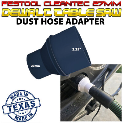 #ad Festool Cleantec 27mm Dust Adapter for Dewalt Table Saw 2 1 4 inch Port 2.25quot; $16.95