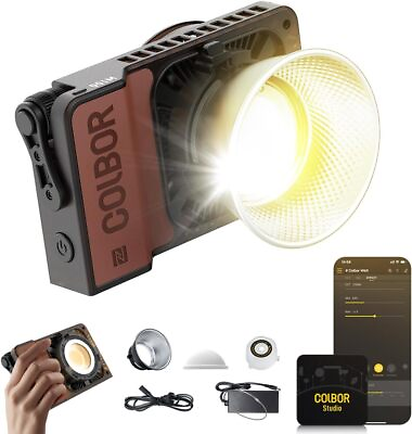 #ad COLBOR 100W Video Light 2700K 6500K Bi Color Pocket Continuous Light LED Screen $169.00