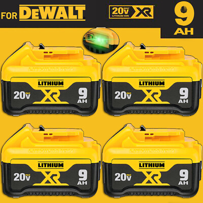 4Pack For DeWalt 20V 6.0AH Max XR 8.0AH Lithium Battery DCB206 2 DCB205 2 9.0AH $142.98