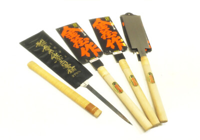 #ad Japanese Old Hand Saw Carpentry Pull Blade Tool Nokogiri 金蔵 井筒屋 弥右衛門 270mm 4set $200.00