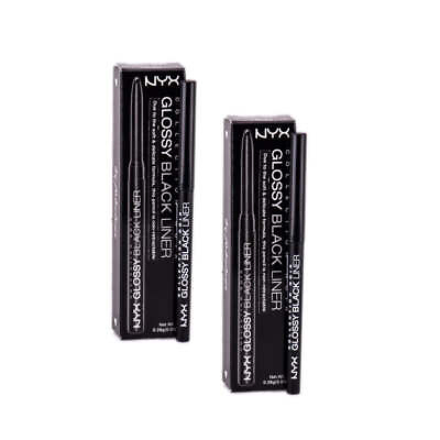 #ad Pack of 2 NYX Collection Noir Glossy Black Liner BEL01 $12.33