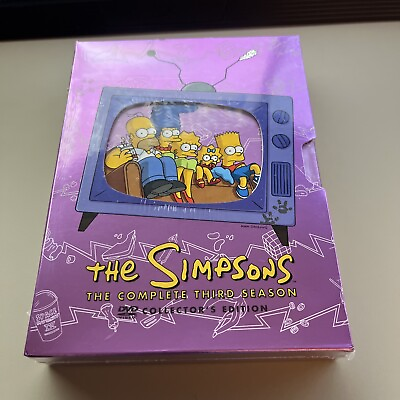 #ad The Simpsons The Complete Third Season DVD 2009 4 Disc Set NEW SEALED $30.49