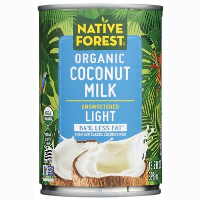 #ad Native Forest Organic Coconut Milk Unsweetened Light 13.5 fl oz Can $8.19