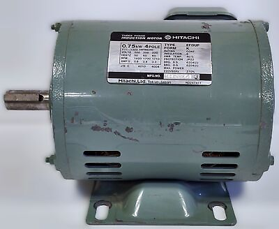 #ad Hitachi EFOUP 71 1322 90633951 220 V 3.8 A 1710 RPM Induction Motor $199.23
