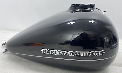 #ad 08 17 HARLEY TOURING BLACK GAS TANK FLHX STREET GLIDE ROAD GLIDE SMALL DENT $249.99