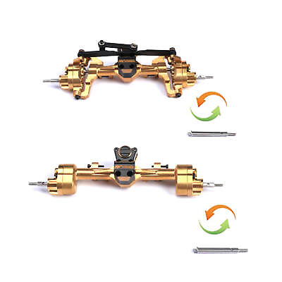 #ad RCAWD Wide Axles amp; Brass SCX24 Portal Axles Full Brass for Axial SCX24 amp; AX24 $139.99