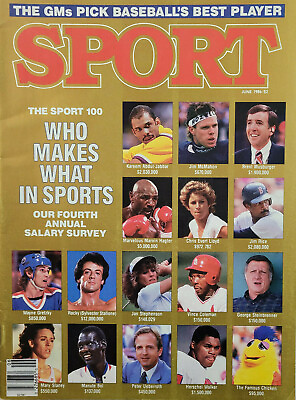 #ad Sport June 1986 Vtg Magazine Annual Salary Survey GM Baseball Picks NoML VG $7.95