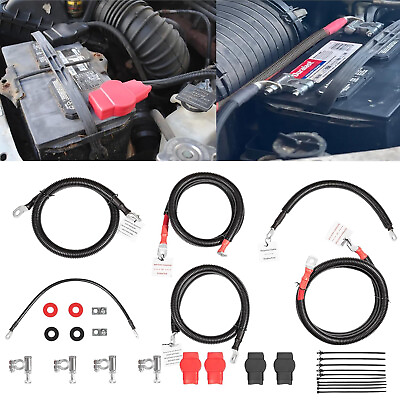 #ad 6.0L Powerstroke Battery Cables Replacement Kit fit for 2003 2007 Ford F250 F350 $298.99