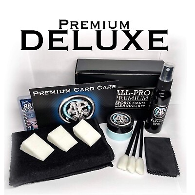 #ad NEW DELUXE ALL PRO Premium Sports Card Cleaning Kit 1 Bonus Card In Every Box $34.99