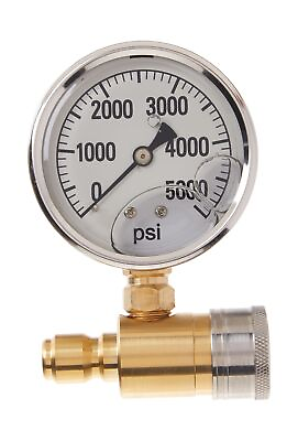 #ad Northstar Pressure Washer Pressure Gauge 5000 PSI 3 8in. Fitting $51.14