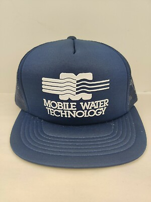#ad Vintage Mobile Water Technology Trucker Hat Snapback Cap NOS NWOT $14.00