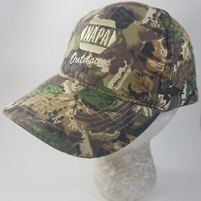 #ad NAPA Outdoors Camouflage Hat Baseball Cap Adjustable Strap Napa Auto Parts Camo $17.99