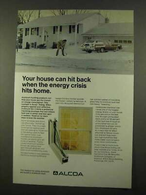 #ad 1975 Alcoa Aluminum Siding and Insulating Window Ad $19.99