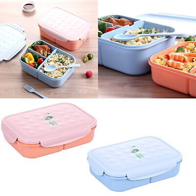 #ad #ad Lunch Box Bento Box Divider Crisper Creative For Student Kids Leakproof $13.79