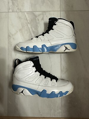 #ad Air Jordan 9 IX Retro Powder Blue 2010 302370 103 Size 11 White Blue No Box $99.99