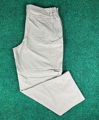 #ad #ad LL Bean Tan Zip Leg Convertible Pants to Shorts Mens Size Large Reg $29.95