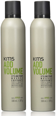 #ad KMS Add Volume Styling Foam Mousse 10.1 Ounce Pack Of 2 $37.43