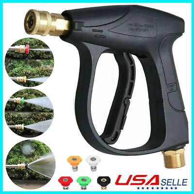 #ad #ad High Pressure 3000PSI Car Power Washer Gun Spray Wand Lance Nozzle and Hose Kit $15.99