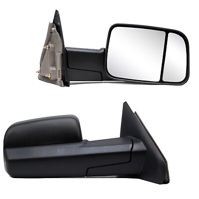 #ad Towing Mirrors 2008 Dodge Ram 2500 Manual Flip Trailer Pickup Truck LeftRight $95.92