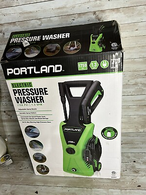#ad Portland 1750 PSI 1.3 GPM Corded Electric Pressure Washer 63254 TDW022265 $92.99