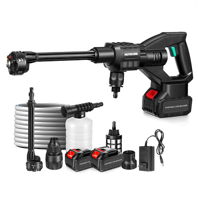 6 in 1 Cordless Electric High Pressure Water Spray Gun Car Washer Cleaner Tool #ad $35.14