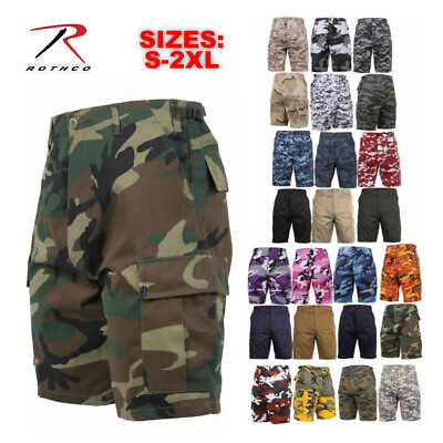 #ad Rothco Military Camo amp; Solid Army Fatigue Cargo BDU Combat Shorts Choose Sizes $33.99