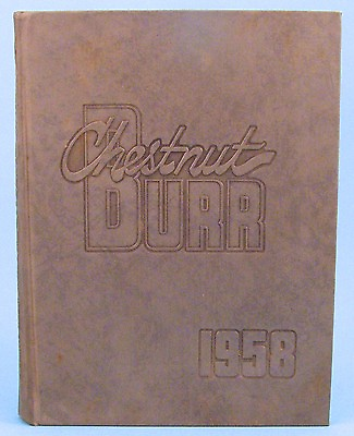 #ad #ad 1958 Kent State University Yearbook CHESTNUT BURR Kent Ohio $24.95