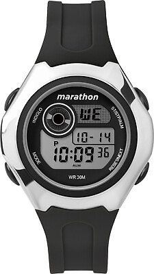 #ad Timex Marathon Women#x27;s TW5M32600 Day Date Month Chronograph Indiglo Alarm Watch $11.99