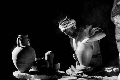 #ad #ad Africa Libya Craftsman At Work 1926 OLD PHOTO AU $8.50