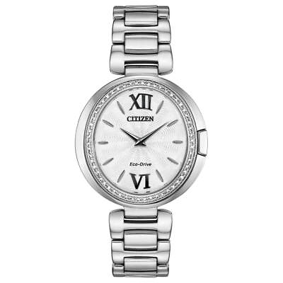 Citizen EX1500 52A Women#x27;s Capella Silver Tone Dial Diamond Watch #ad $215.93