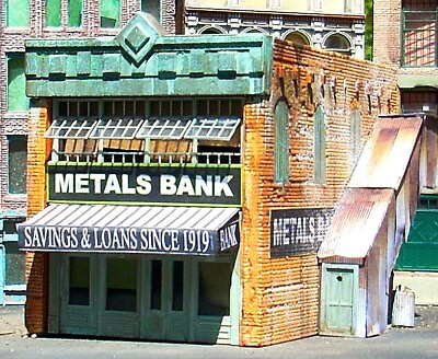 #ad Downtown Deco N Scale Metals Bank Building Craftsman Kit Free Bonus Kit $35.95