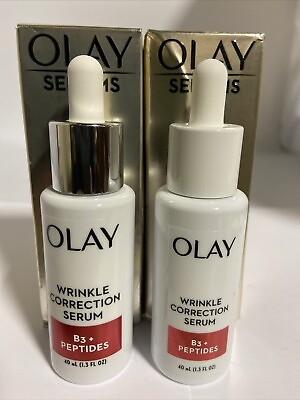 #ad #ad 2 Pack Olay Serums Wrinkle Correction Serum B3Peptides 1.3 oz Each Open Box $23.00
