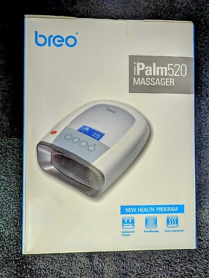 #ad BREO iPALM 520 ELECTRIC AIR PRESSURE amp; HOT COMPRESS HAND MASSAGER NEW IN BOX $119.99