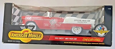 #ad #ad Ertl 1955 Chevrolet Indy Pace Car Convertible 1:18 Diecast Car NOS In Box $21.99