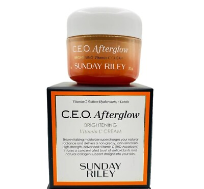 #ad SUNDAY RILEY C.E.O. AFTERGLOW BRIGHTENING CREAM Full Size 1.7oz 50ml NWB $30.00