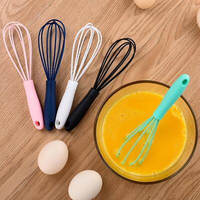 #ad Silicone Hand Stirrer Whisk Egg Kitchen Beater Home Mixer BEST Whipping W1D1 $5.70