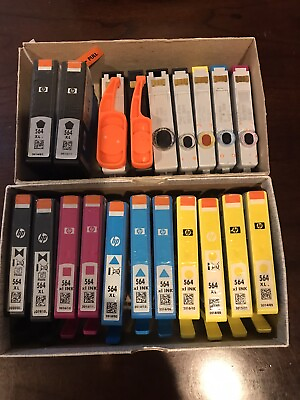 #ad #ad hp printer ink cartridge 564 XL Bundle For Only New Use Cartridge Are Free. $100.00